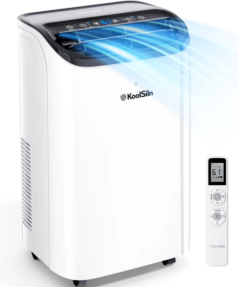 14,000 BTU 3-in-1 Portable Air Conditioner — Cools Up to 65m², Auto-Evaporation, Low Noise, Remote Control